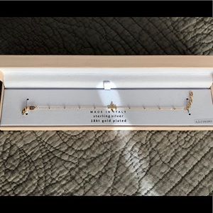 18K Gold over Sterling Silver Airplane Bracelet